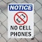 Signmission No Cell Phones, 7 in W x Rectangle, Plastic OS-2PACK-NS-P-710-V-14429 - alternate 6
